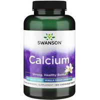 Produktbild von SWANSON Calcium Carbonat 500 mg Lutschtabletten 100 Stück für Schwangere und Stillende