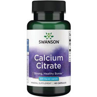 Produktbild von Swanson Calciumcitrat 200 mg Kapseln für Schwangere und Stillende 60 Stück