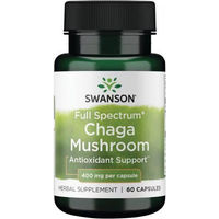 Produktbild von Swanson Chaga-Pilz 400 mg Kapseln 60 Stück