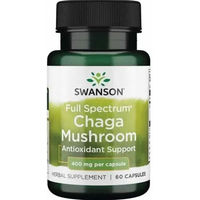 Produktbild von Swanson Chaga-Pilz 400 mg Kapseln vegetarisch 60 Stück