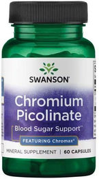 Swanson Chrompicolinat Chromax 200 mcg Kapseln für Sportler 60 Stück – Bild 1 von 2