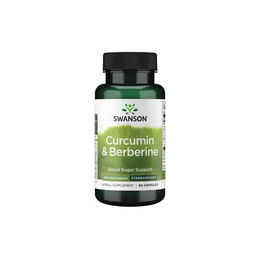 Swanson Curcumin und Berberin mit schwarzem Pfeffer 60 Kapseln – Bild 1 von 1