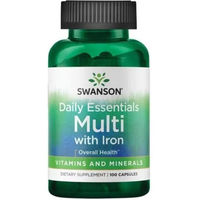 Produktbild von Swanson Daily Essentials Multi mit Eisen Kapseln 100 Stück