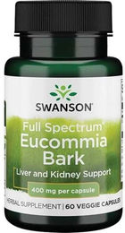Swanson Eucommia-Rinde 400 mg Kapseln vegan 60 Stück – Bild 1 von 1