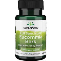 Produktbild von Swanson Eucommia-Rinde 400 mg Kapseln vegan 60 Stück