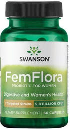 SWANSON FemFlora Probiotikum für Frauen 60 Kapseln – Bild 1 von 2
