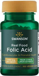 Swanson Folsäure 1000 mcg vegetarische Kapseln für Frauen, Schwangere und Stillende 100 Stück – Bild 1 von 1