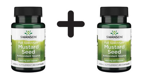 Swanson Full Spectrum Senfkern Kapseln 400 mg 60 Stück – Bild 1 von 1