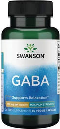 Swanson GABA 750 mg Kapseln vegan vegetarisch 60 Stück – Bild 1 von 2
