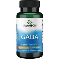 Produktbild von Swanson GABA 750 mg Kapseln vegan vegetarisch 60 Stück