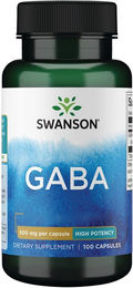 Swanson GABA Kapseln 500 mg glutenfrei und ohne Zusatzstoffe 100 Stück – Bild 1 von 1