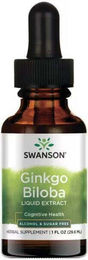 Swanson Ginkgo Biloba Flüssigextrakt 250 mg alkoholfrei und zuckerfrei 29,6 ml – Bild 1 von 2