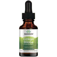 Produktbild von Swanson Ginkgo Biloba Flüssigextrakt 250 mg alkoholfrei und zuckerfrei 29,6 ml