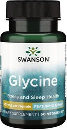 Swanson Glycin 500 mg vegetarische Kapseln 60 Stück – Bild 1 von 1