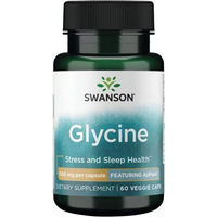 Produktbild von Swanson Glycin mit AjiPure 500 mg Veggie-Kapseln vegan 60 Stück