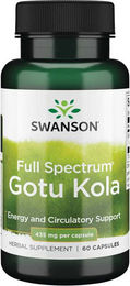 Swanson Gotu Kola 435 mg Kapseln 60 Stück – Bild 1 von 2