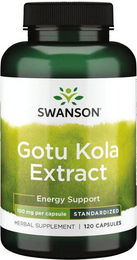 Swanson Gotu Kola Extrakt 100 mg Kapseln 120 Stück pflanzlicher Ursprung – Bild 1 von 2