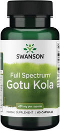 Swanson Gotu Kola Indischer Wassernabel hochdosiert Kapseln 60 Stück – Bild 1 von 2