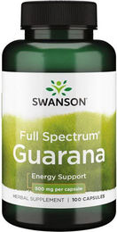 Swanson Guarana 500 mg Kapseln 100 Stück – Bild 1 von 2