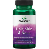 Produktbild von SWANSON Haare Haut und Nägel mit Kieselerde Tabletten für Erwachsene