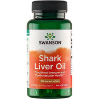 Produktbild von Swanson Haifischleberöl 550 mg Kapseln 60 Stück