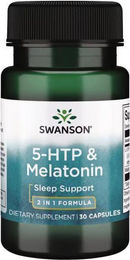 Swanson Health Products 5-HTP 50 mg und Melatonin 3 mg Kapseln 30 Stück – Bild 1 von 2