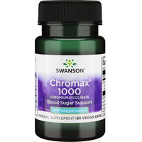 Produktbild von Swanson Health Products Chrom Picolinat 1000 mcg Veggie-Kapseln vegan 60 Stück