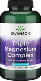 Swanson Health Products Dreifach-Magnesium-Komplex 400 mg 300 Kapseln – Bild 1 von 2
