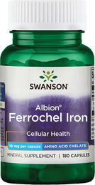 Swanson Health Products Ferrochel Eisen Bisglycinat Albion Chelatisiert 180 Kapseln – Bild 1 von 2
