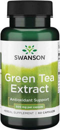 Swanson Health Products Grüner Tee Extrakt 500 mg 60 Kapseln – Bild 1 von 2