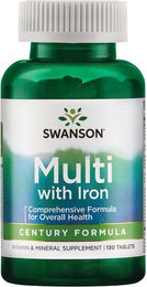 Swanson Health Products Just One Multi mit Eisen 130 Tabletten – Bild 1 von 2