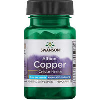 Produktbild von Swanson Health Products Kupfer Albion Chelat 2 mg 60 Kapseln