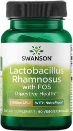 Swanson Health Products Lactobacillus Rhamnosus mit FOS 60 vegane Kapseln – Bild 1 von 2