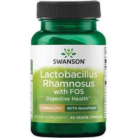 Produktbild von Swanson Health Products Lactobacillus Rhamnosus mit FOS 60 vegane Kapseln