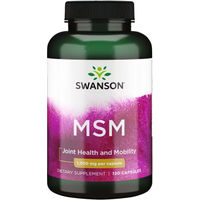 Produktbild von Swanson Health Products MSM 1000 mg Kapseln 120 Stück
