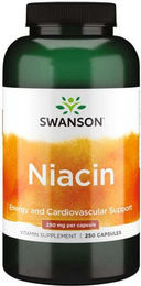 Swanson Health Products Niacinamid Vitamin B-3 250 mg 250 Kapseln – Bild 1 von 2