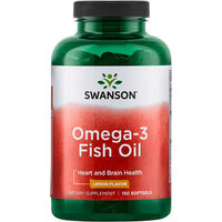 Produktbild von Swanson Health Products Omega-3-Fischöl Zitronengeschmack 150 Kapseln