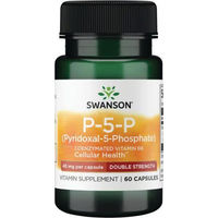 Produktbild von Swanson Health Products P-5-P Pyridoxal-5-Phosphat Vitamin B6 40 mg 60 Kapseln