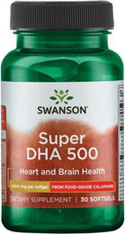 Swanson Health Products Super DHA 500 aus Calamari Weichkapseln für Schwangere und Stillende 30 Stück – Bild 1 von 2