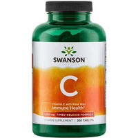 Produktbild von Swanson Health Products Vitamin C 1000 mg mit Hagebutte und Acerola zeitlich verzögert Tabletten 250 Stück