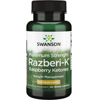 Produktbild von Swanson Himbeerketone 500 mg Kapseln vegan