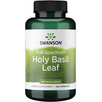 Produktbild von Swanson Holy Basil Leaf Full Spectrum Kapseln glutenfrei 120 Stück