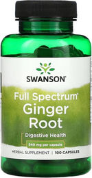 SWANSON Ingwerwurzel Kapseln 540 mg 100 Stück – Bild 1 von 1