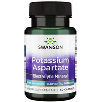 Produktbild von SWANSON Kalium-Aspartat 99 mg Kapseln für Sportler 60 Stück