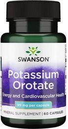 SWANSON Kalium-Orotat 99 mg Kapseln für Sportler 60 Stück – Bild 1 von 2