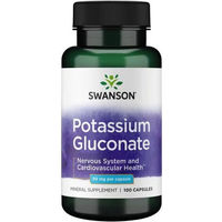 Produktbild von Swanson Kaliumgluconat 99 mg Kapseln 100 Stück