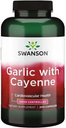 Swanson Knoblauch mit Cayenne zur Geruchskontrolle 200 Kapseln – Bild 1 von 2