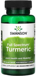 Swanson Kurkuma 750 mg Kapseln vegetarisch 60 Stück – Bild 1 von 2