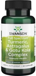 SWANSON Kurkuma, Astragalus & Gotu Kola Complex Kapseln – Bild 1 von 1