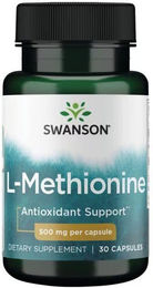 Swanson L-Methionin 500 mg Kapseln 30 Stück – Bild 1 von 2
